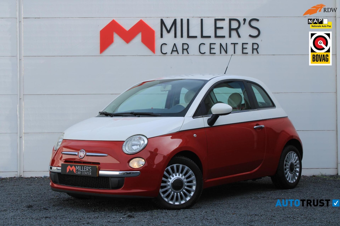 Fiat 500 - 0.9 TwinAir BiColore DEALER OH 2e EIG AIRCO NAP - AutoWereld.nl