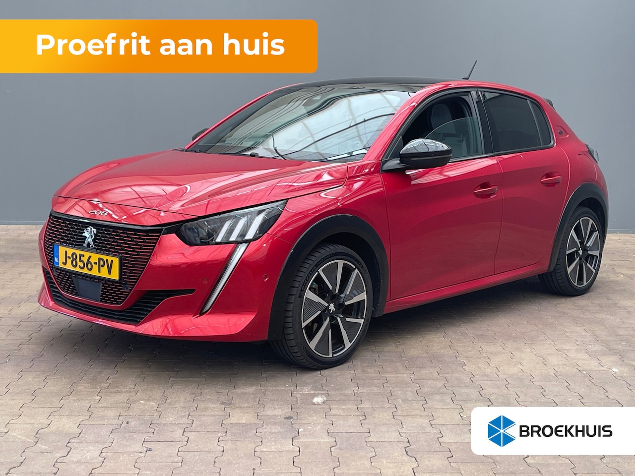 Peugeot e-208 - EV GT 350 50 kWh Panorama Dak | Leder/Alcantara | Stoelverwarming | Parkeersensoren Rondom - AutoWereld.nl