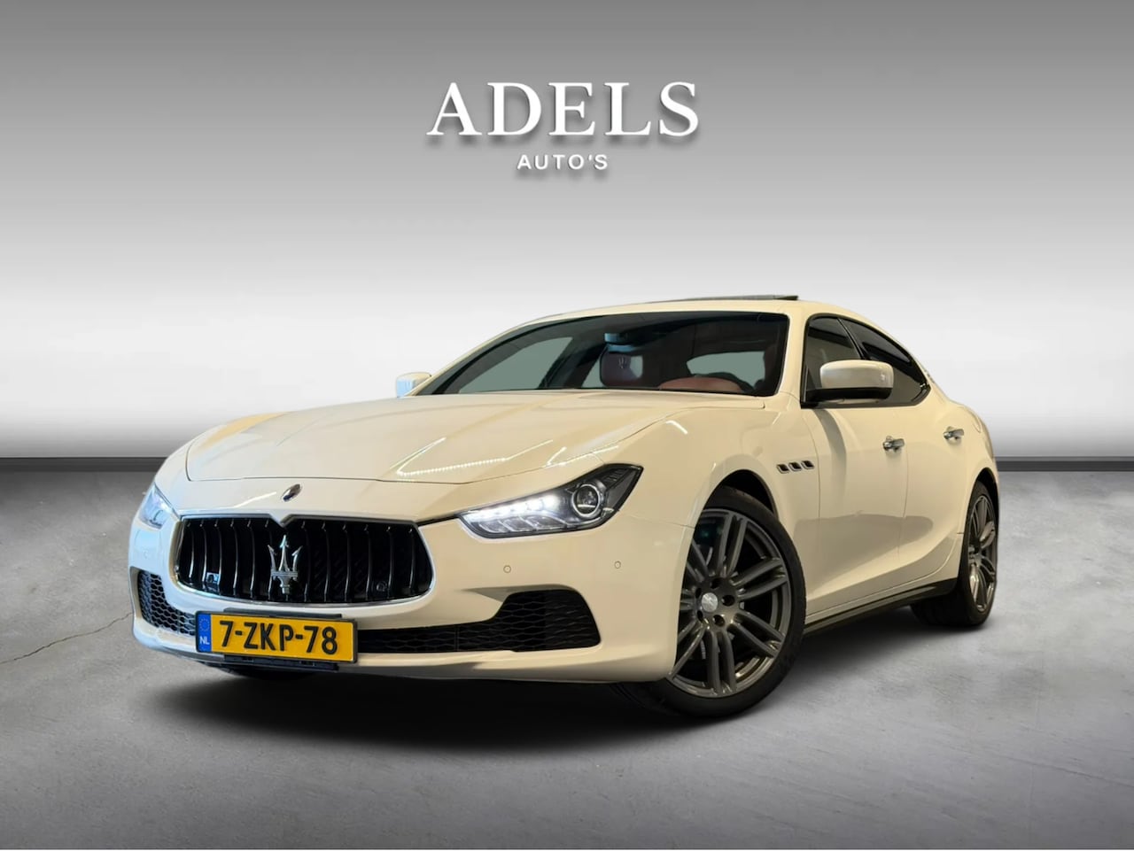 Maserati Ghibli - 3.0 V6 D Schuifdak Pearlwhite Keyless Camera - AutoWereld.nl