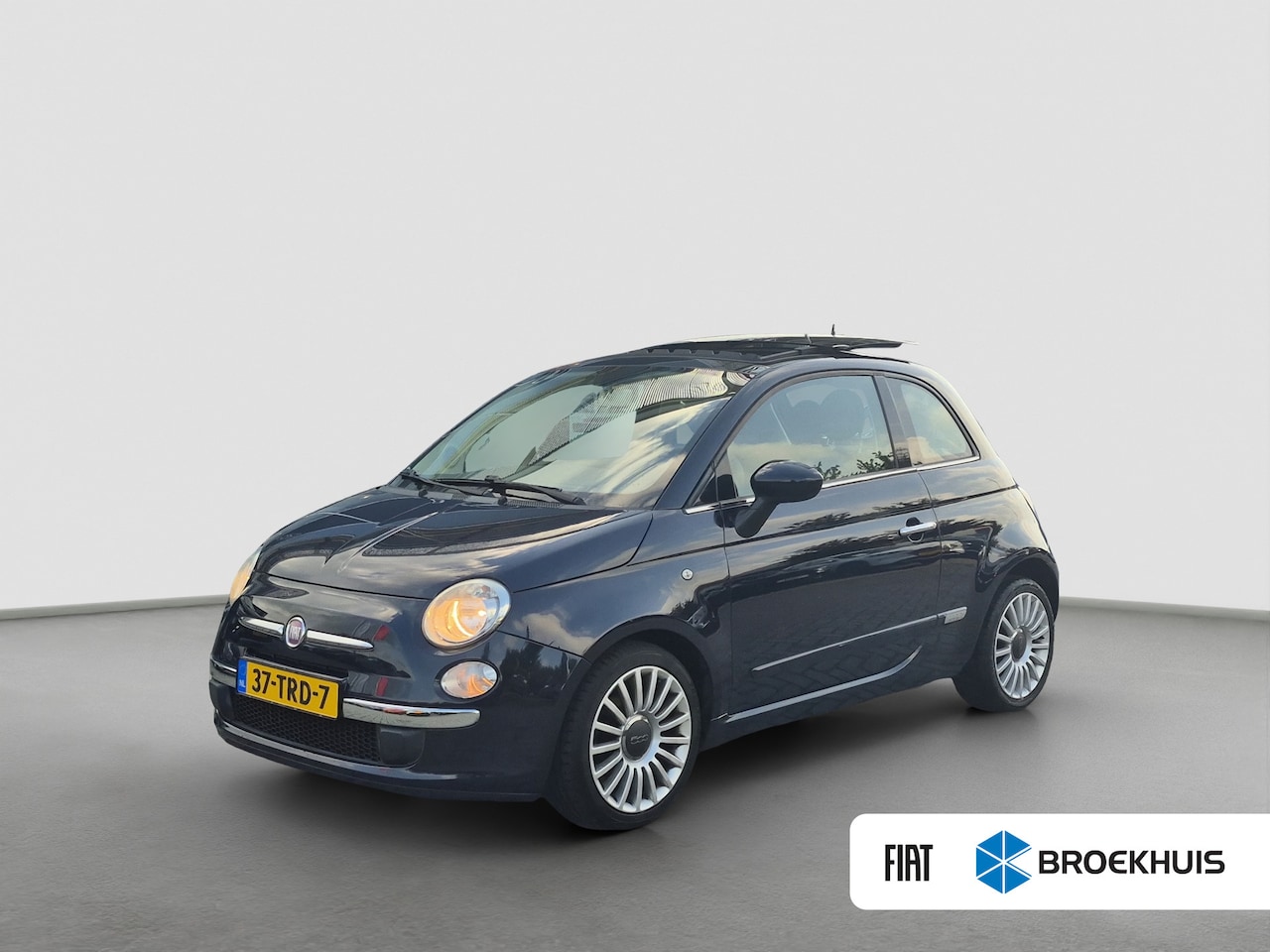 Fiat 500 - 0.9 TwinAir Lounge Automaat | Elektrisch schuif/kanteldak | Vol Leder | Climate control | - AutoWereld.nl
