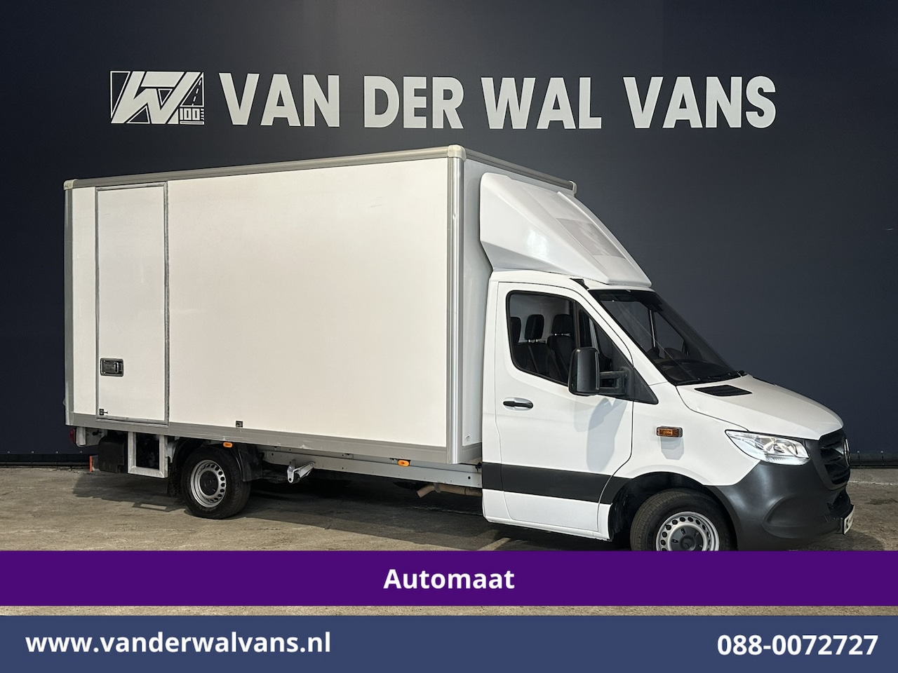 Mercedes-Benz Sprinter - 314 CDI 143pk 9G-Tronic Automaat Bakwagen 22m3 KUUB Laadklep Zijdeur Euro6 Airco | LAT om - AutoWereld.nl