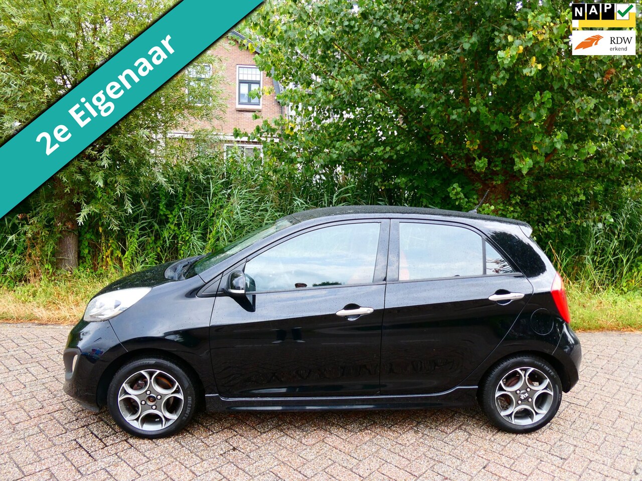 Kia Picanto - 1.0 CVVT ISG Design Ed. 2e eig. Airco Leder LED PDC Trekhaak Zuinig - AutoWereld.nl