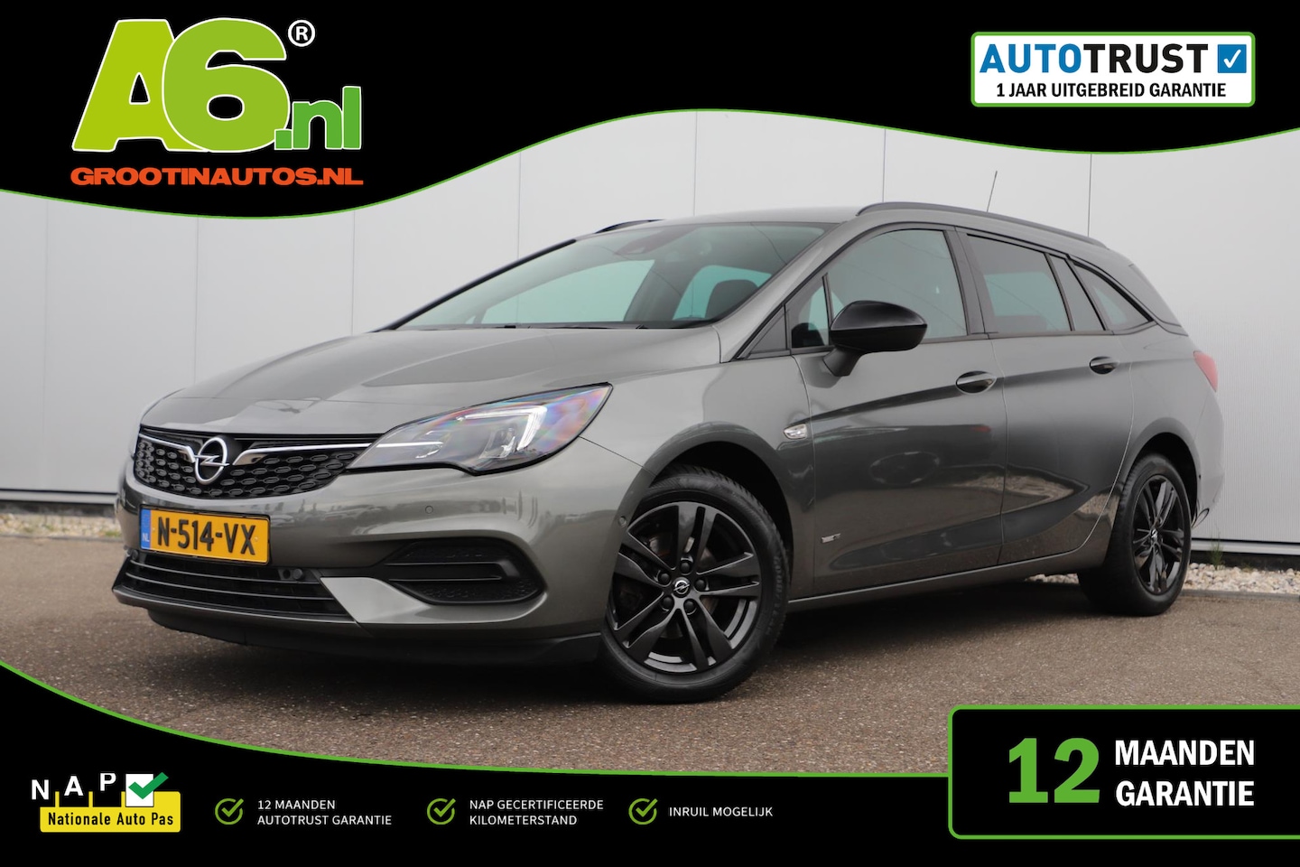 Opel Astra Sports Tourer - 1.2 Design & Tech 110PK Sportstoelen Navigatie Achteruitrijcamera Carplay Android LMV Airc - AutoWereld.nl