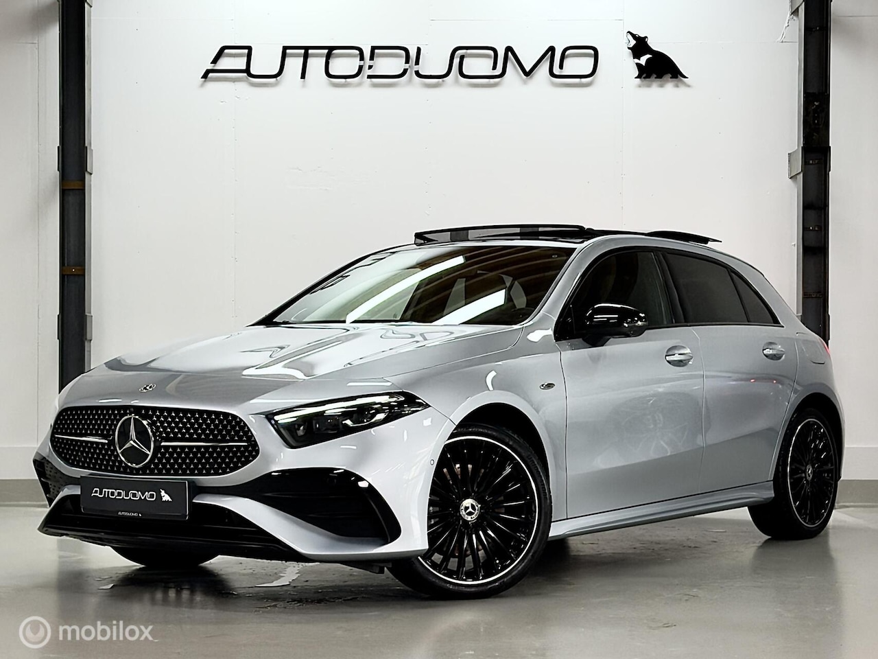 Mercedes-Benz A-klasse - 250e AMG | Pano | Burmester | Memory | Beam | 360 | Full Leather | 19" | Stoel- & stuurver - AutoWereld.nl