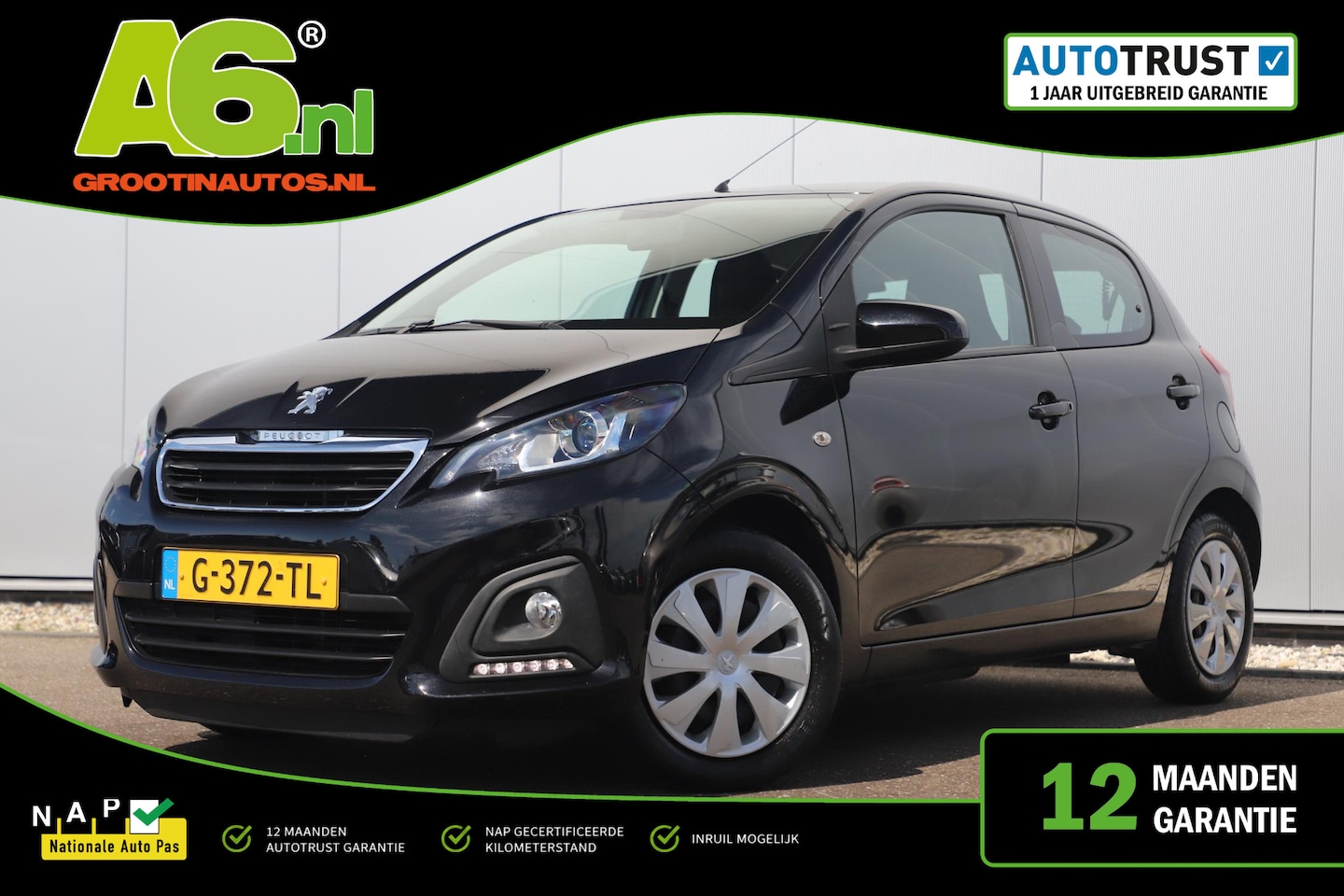 Peugeot 108 - 1.0 e-VTi Active Airco Radio Bluetooth Elektrische Ramen - AutoWereld.nl