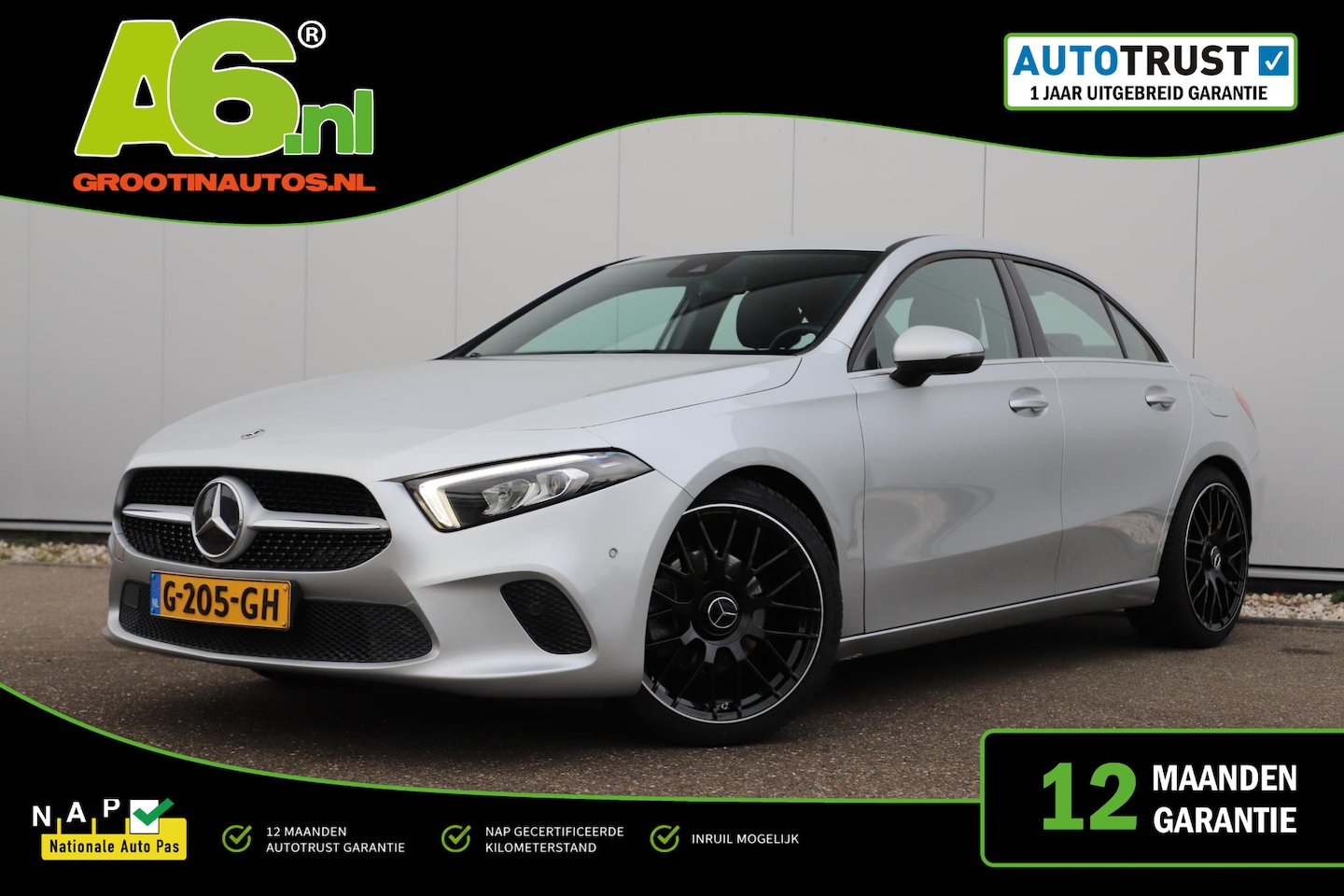 Mercedes-Benz A-klasse - 200 Business Solution Automaat Half Leder Full LED Sportstoelen Widescreen Carplay Android - AutoWereld.nl
