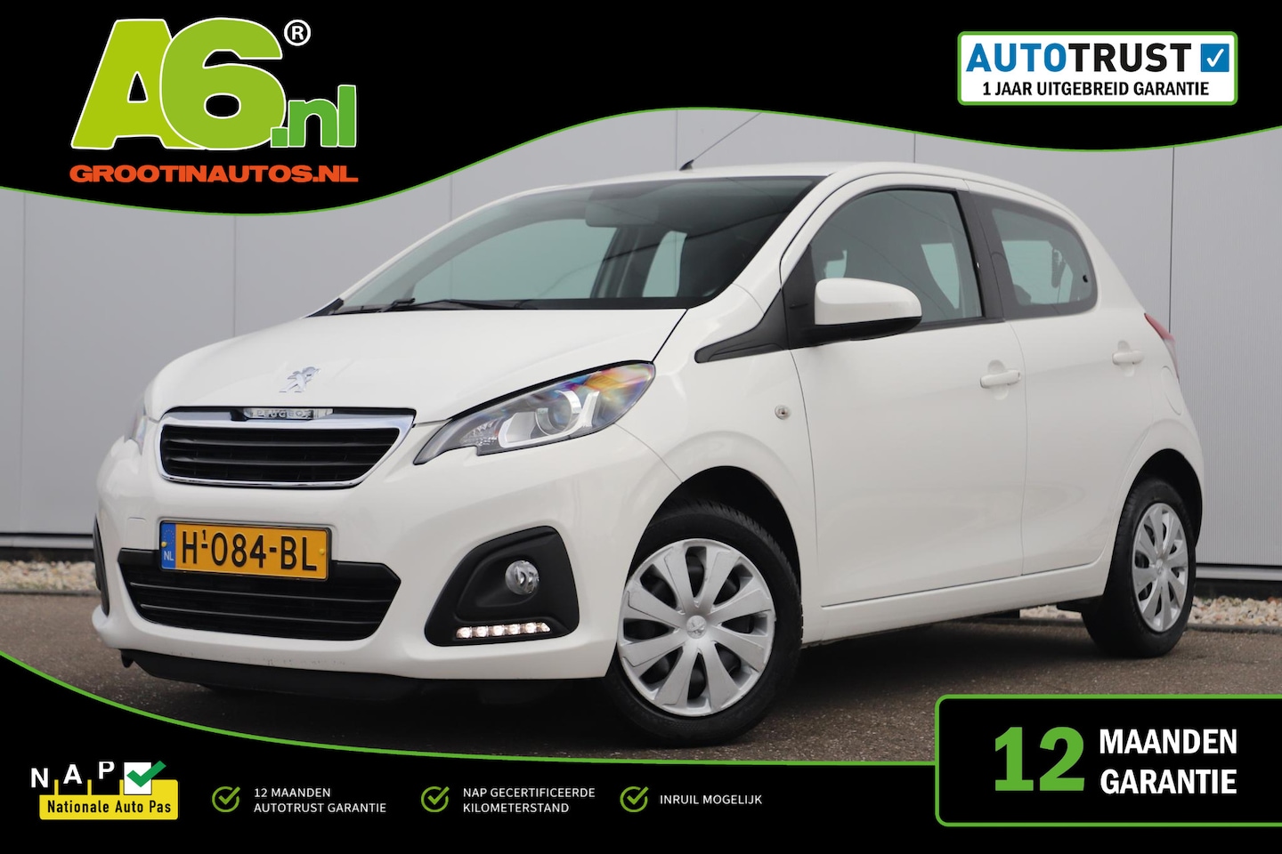 Peugeot 108 - 1.0 e-VTi Active Airco Radio Bluetooth Elektrische Ramen - AutoWereld.nl