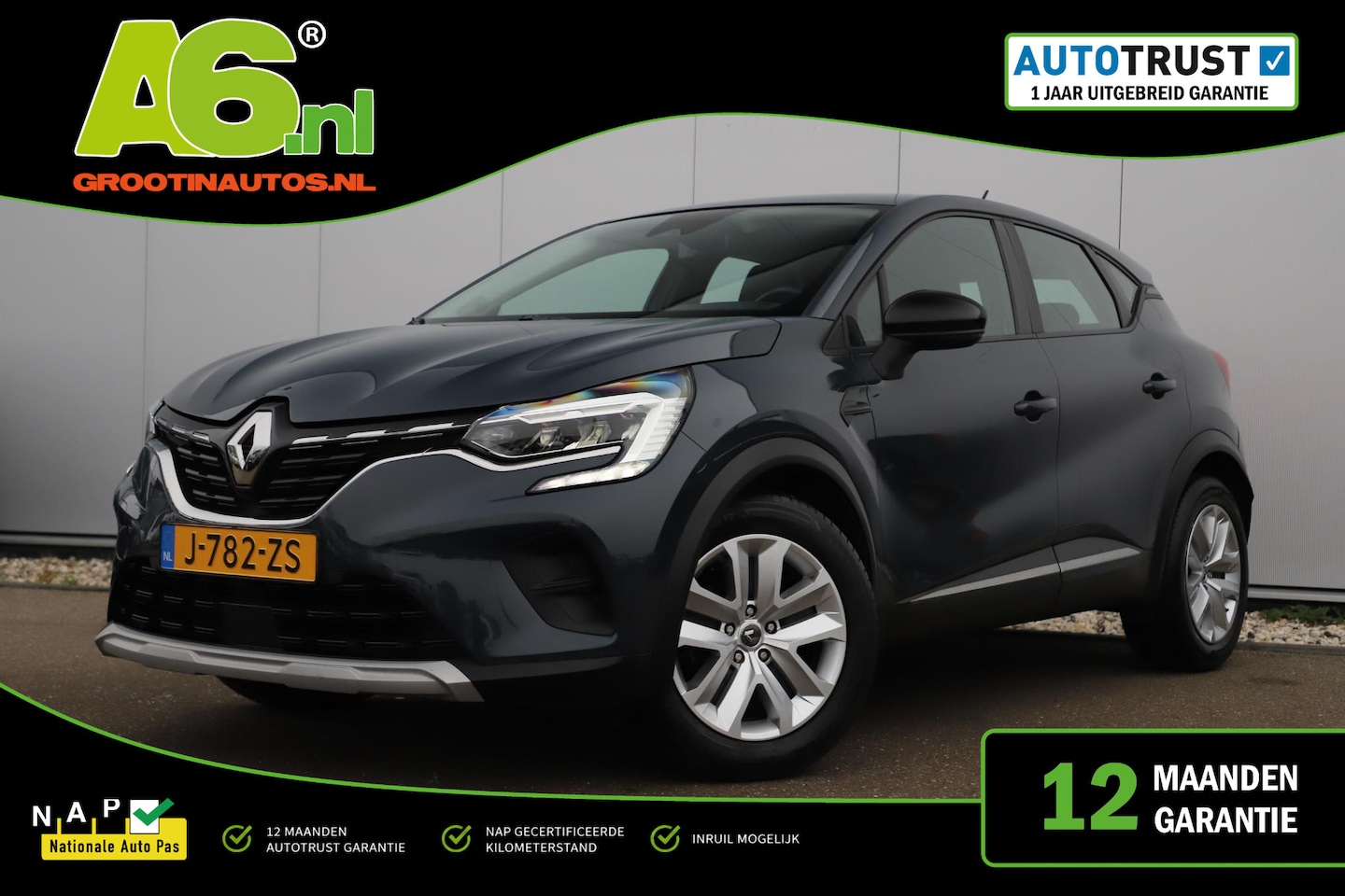 Renault Captur - 1.0 TCe 100 Bi-Fuel Zen 101PK Navigatie Carplay Android Bluetooth Airco Cruise Control Rij - AutoWereld.nl