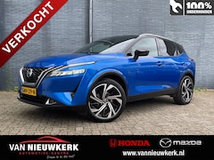 Nissan Qashqai - 1.3 MHEV Xtronic Tekna Plus | Trekhaak | Panoramadak | Leer | BOSE | HUD | Massagestoelen