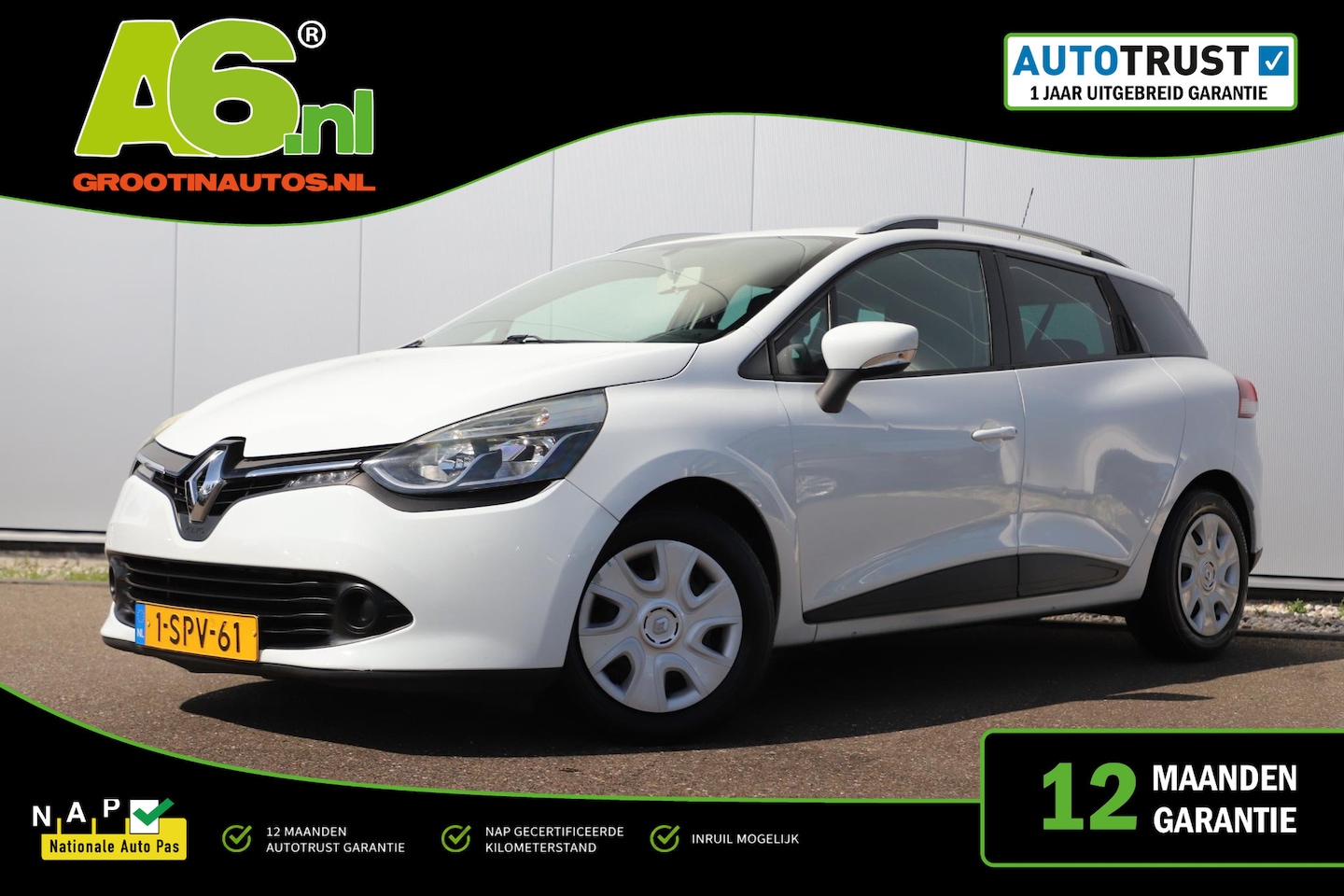 Renault Clio Estate - 1.5 dCi ECO Expression Nieuwe DB Riem Navigatie Cruise Airco Bluetooth Parkeersensor - AutoWereld.nl