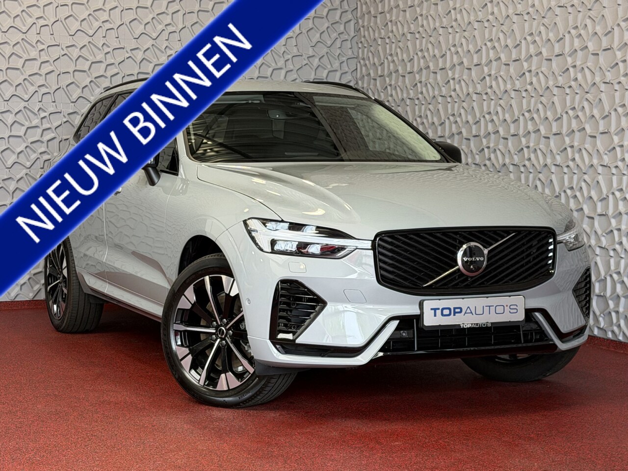 Volvo XC60 - 2.0 T8 455PK AWD PLUS DARK NIEUWE AUTO HARMAN KARDON 360.CAM STOEL/STUUR VERW LEER vapour - AutoWereld.nl