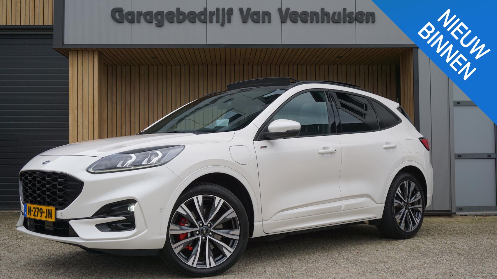 Ford Kuga - 2.5 PHEV 224pk ST-Line X Pano.Dak 20inch LM B&O 360-View HUD ACC Trekhaak *Pearl Metallic* - AutoWereld.nl
