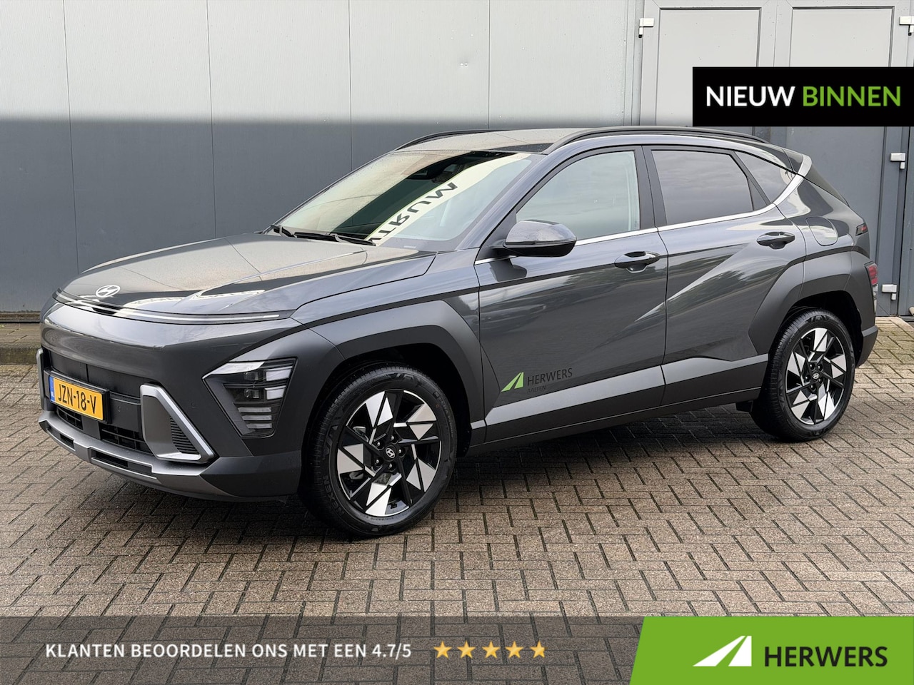 Hyundai Kona - 1.6 GDI HEV Comfort Smart Voorstoelen verwarmd / Stuur verwarming / Privacy glas / Apple C - AutoWereld.nl