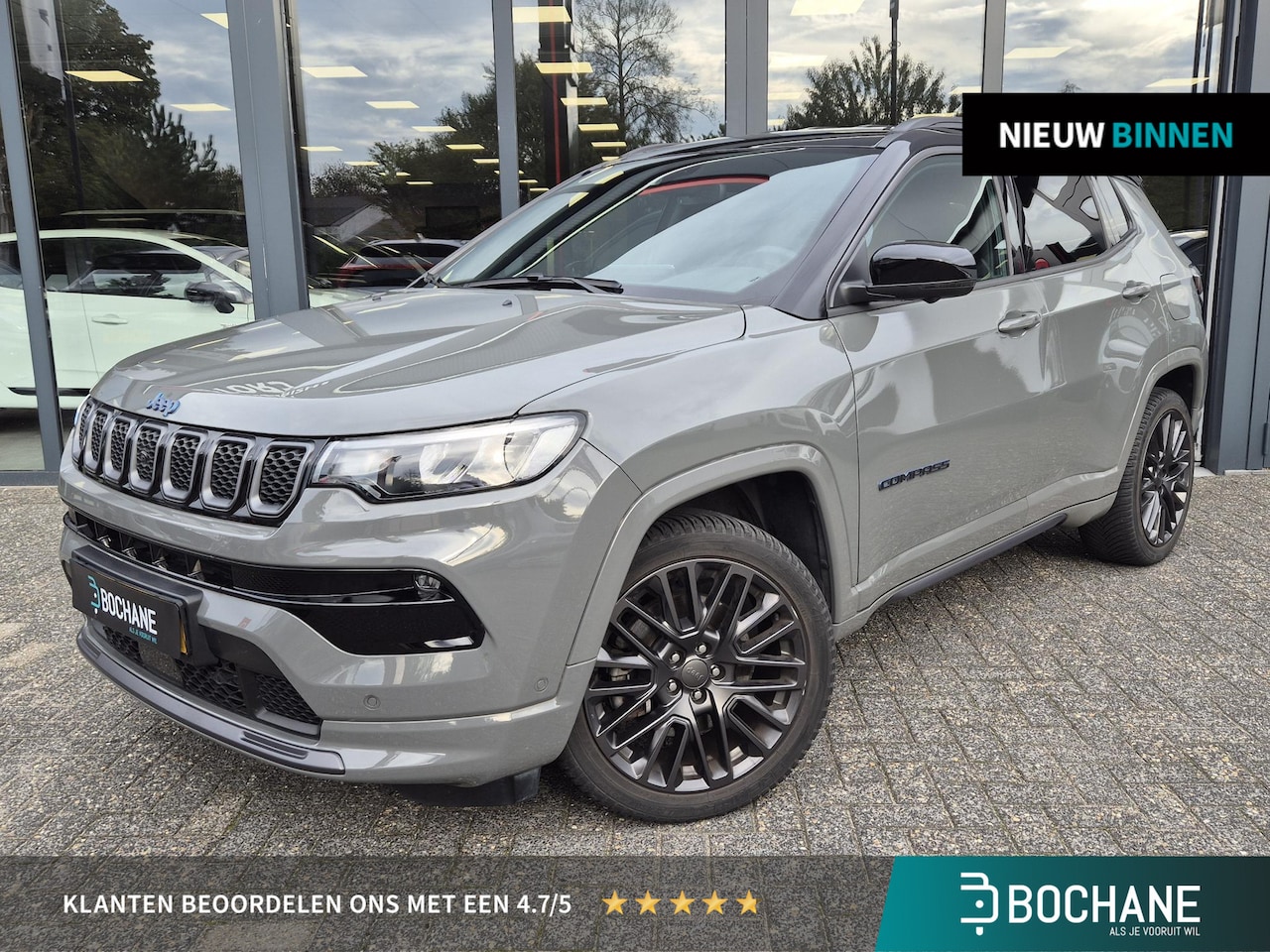 Jeep Compass - 4xe 240 Plug-in Hybrid Electric S | Navigatie | Leder | All-Season banden | - AutoWereld.nl