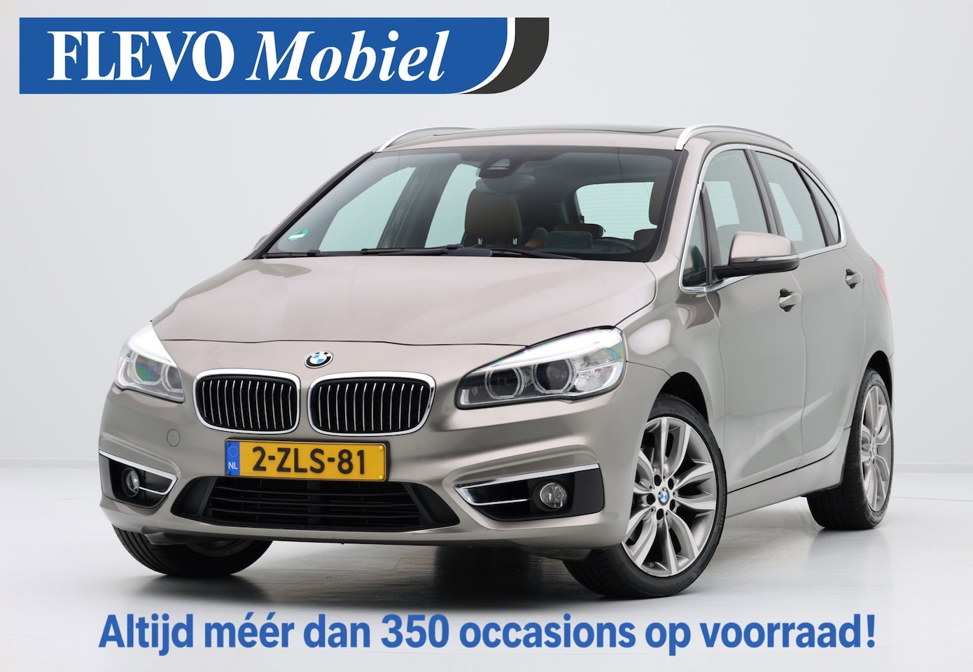 BMW 2-serie Active Tourer - 218i High Executive Aut. Leer|Stoelvew|Pano|Navi|Clima|Afn. Trekhaak - AutoWereld.nl