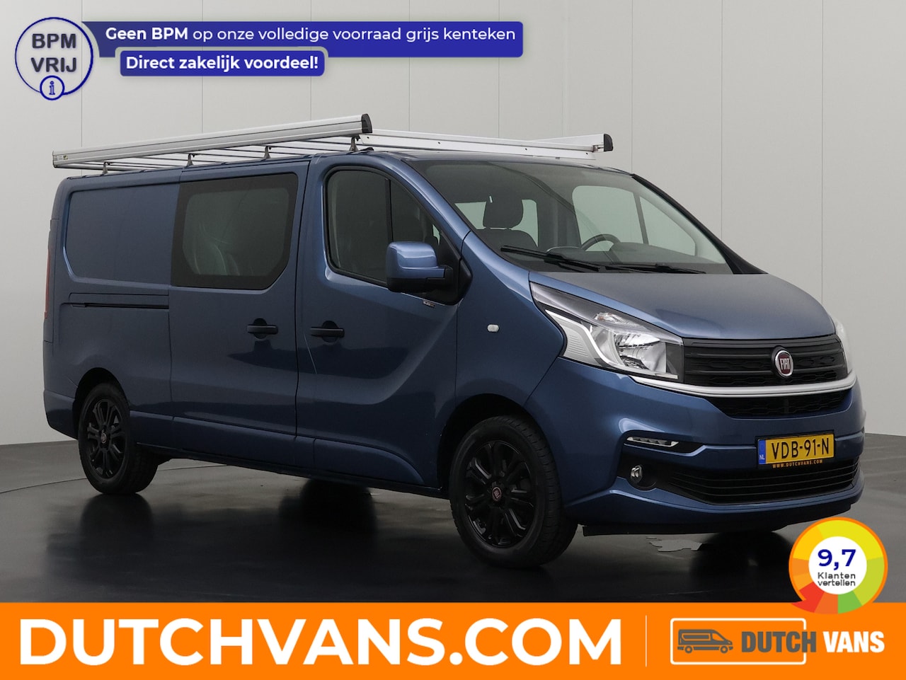 Fiat Talento - 1.6EcoJet 125PK Lang Dubbele Cabine Edizione | Leder | Imperiaal | Trekhaak | Navigatie | - AutoWereld.nl