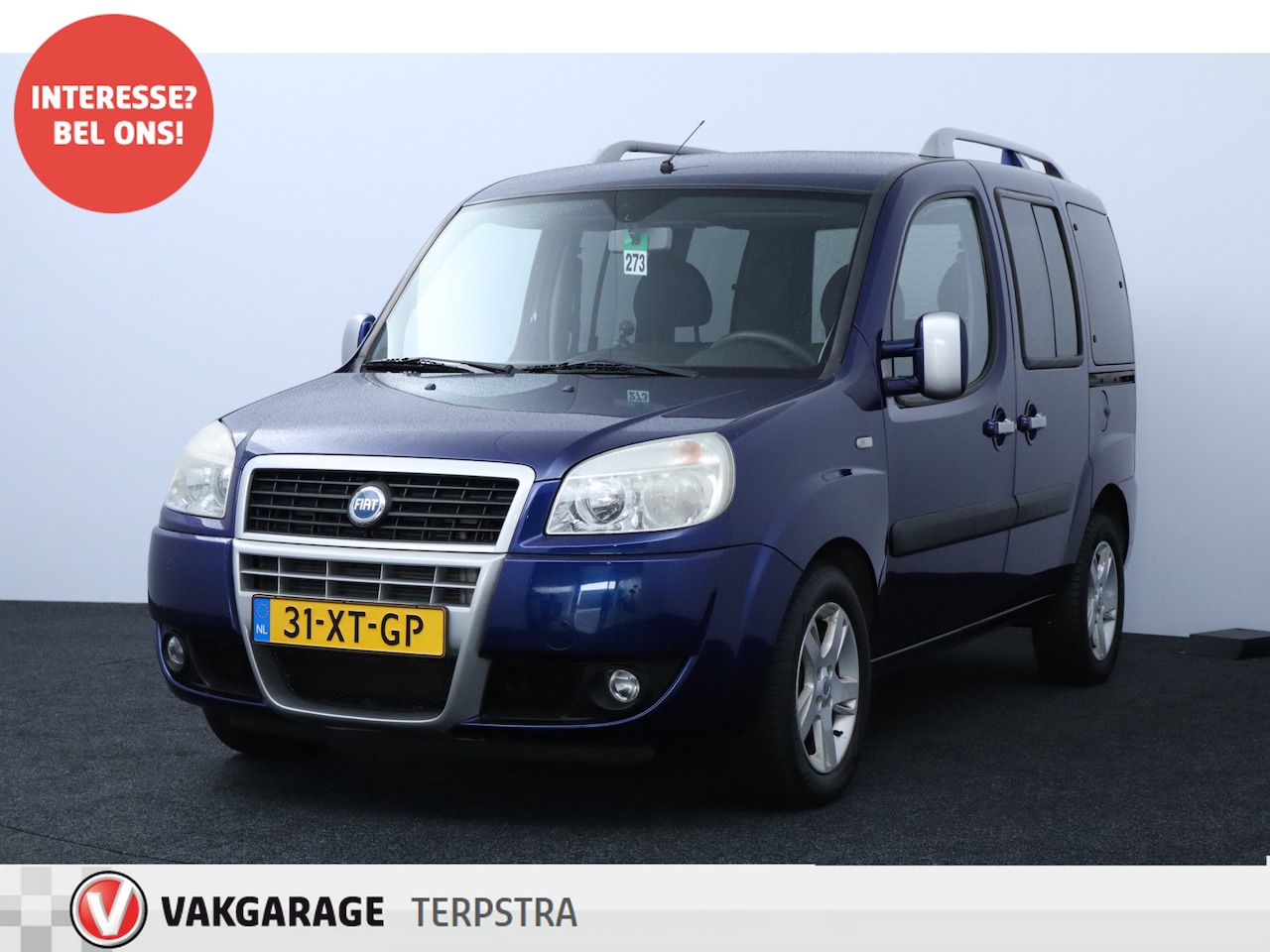 Fiat Doblò - 1.4 Malibu/ D-Riem Verv 133.000KM!/ Rolstoelauto!/ Zij-Schuifdeur R+L/ 15''LMV/ Airco!/ El - AutoWereld.nl