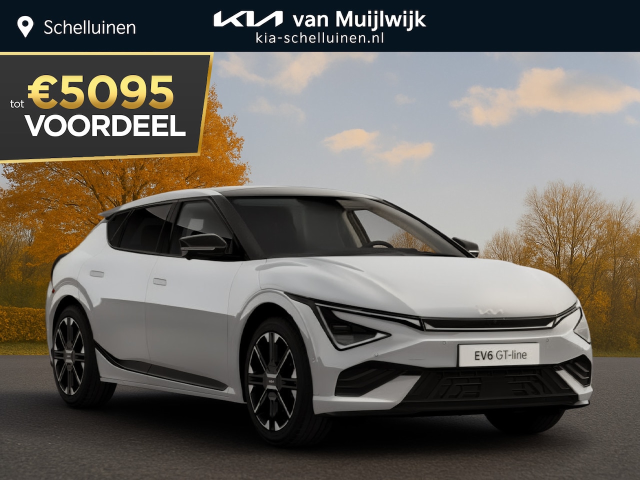 Kia EV6 - GT-Line 84 kWh Panoramadak Nu €5.095,- voordeel! Nu tijdelijk extra scherp geprijsd! Infor - AutoWereld.nl
