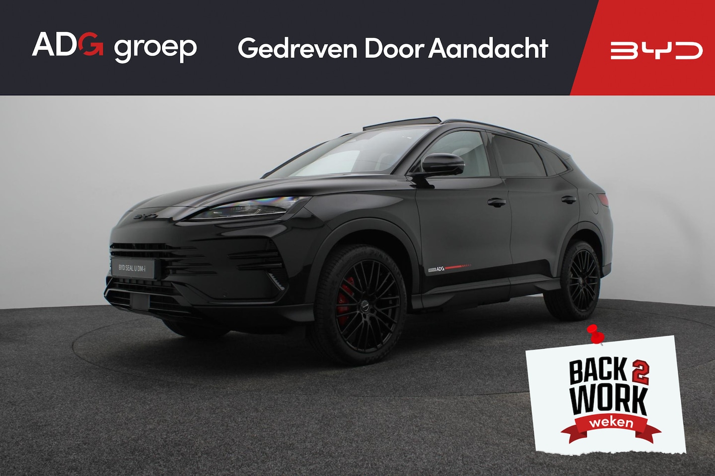 BYD Seal U - 1.5 DM-i FWD Boost | ADG Black Edition | Uniek| Black-on-Black| Rode remklauwen| 20 Inch v - AutoWereld.nl