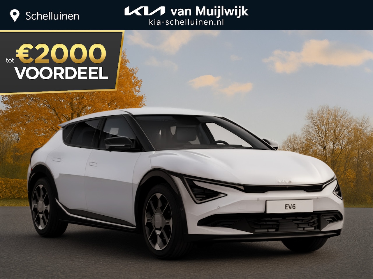Kia EV6 - Light Edition 63 kWh Nu €2.000,- voordeel! Nu tijdelijk extra scherp geprijsd! Incl. metal - AutoWereld.nl