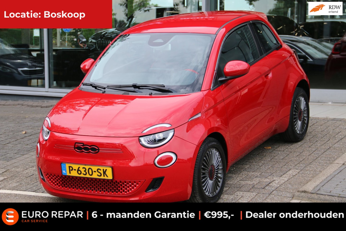 Fiat 500 - RED 42 kWh SOH 92,8% - AutoWereld.nl