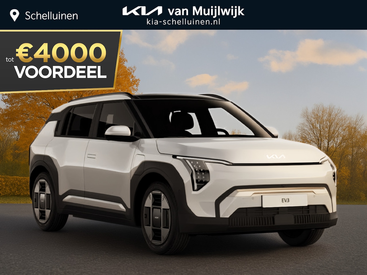Kia EV3 - Air 58.3 kWh €32.995,- RIJKLAAR! Nu €4.000,- voordeel! Diverse kleuren !  Nu extra scherp - AutoWereld.nl