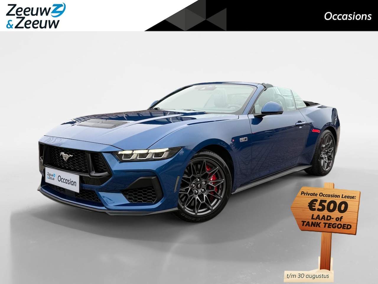 Ford Mustang - 5.0 Ti-VCT V8 GT | CABRIOLET | Adaptive Cruise Control | BLIS | Kleppensysteem | Performan - AutoWereld.nl