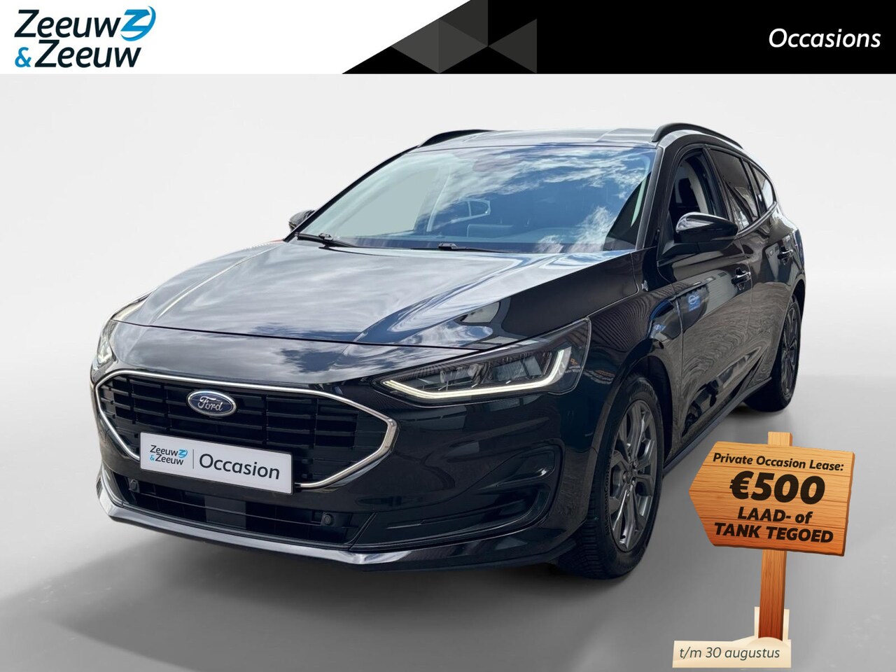 Ford Focus Wagon - 1.0 EcoBoost Hybrid Titanium | Trekhaak | Stoel, stuur en voorruitverwarming | Cruise | Cl - AutoWereld.nl