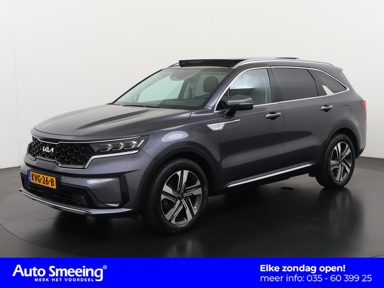Kia Sorento - 1.6 T-GDI Plug-in Hybrid 4WD DynamicPlusLine 7p. | Panoramadak | Leder | Camera | Zondag O - AutoWereld.nl