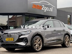 Audi Q4 e-tron - 50 QUATTRO 3X S-LINE COMPETITION-EDITION 77 KWH/300PK SOH 92.47% LEDER PANODAK NAVI CAMERA