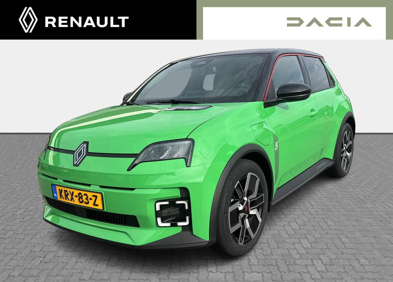 Renault 5 - urban range techno 40 kWh - Demo / pack winter / two-tone kleurstelling,rouge - AutoWereld.nl