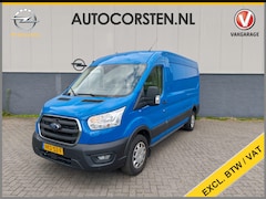 Ford Transit - 350 2.0TDCI 130PK Hybride L3H2 Euro 6 3-Peroons Trekhaak Stoelverwarming Camera Navi Voorr