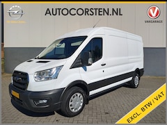 Ford Transit - 350 2.0TDCI 130PK Euro 6 L3H2 3-Persoons Camera Stoelverwarming Airco Cruise Control Bluet