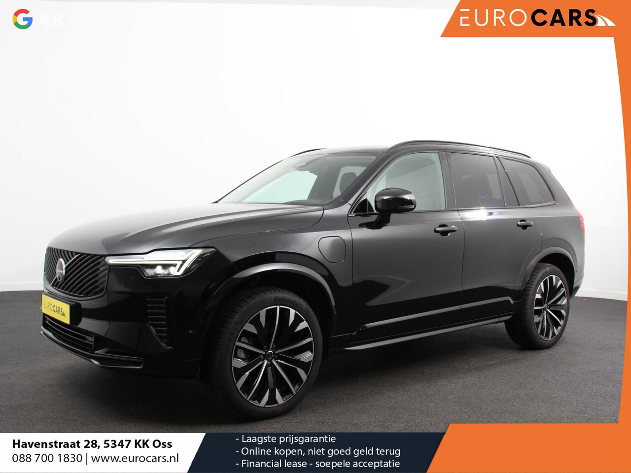 Volvo XC90 - 2.0 T8 Plug-in hybrid AWD Ultra Dark Panoramadak Navigatie Apple Carplay Android Auto 360 - AutoWereld.nl
