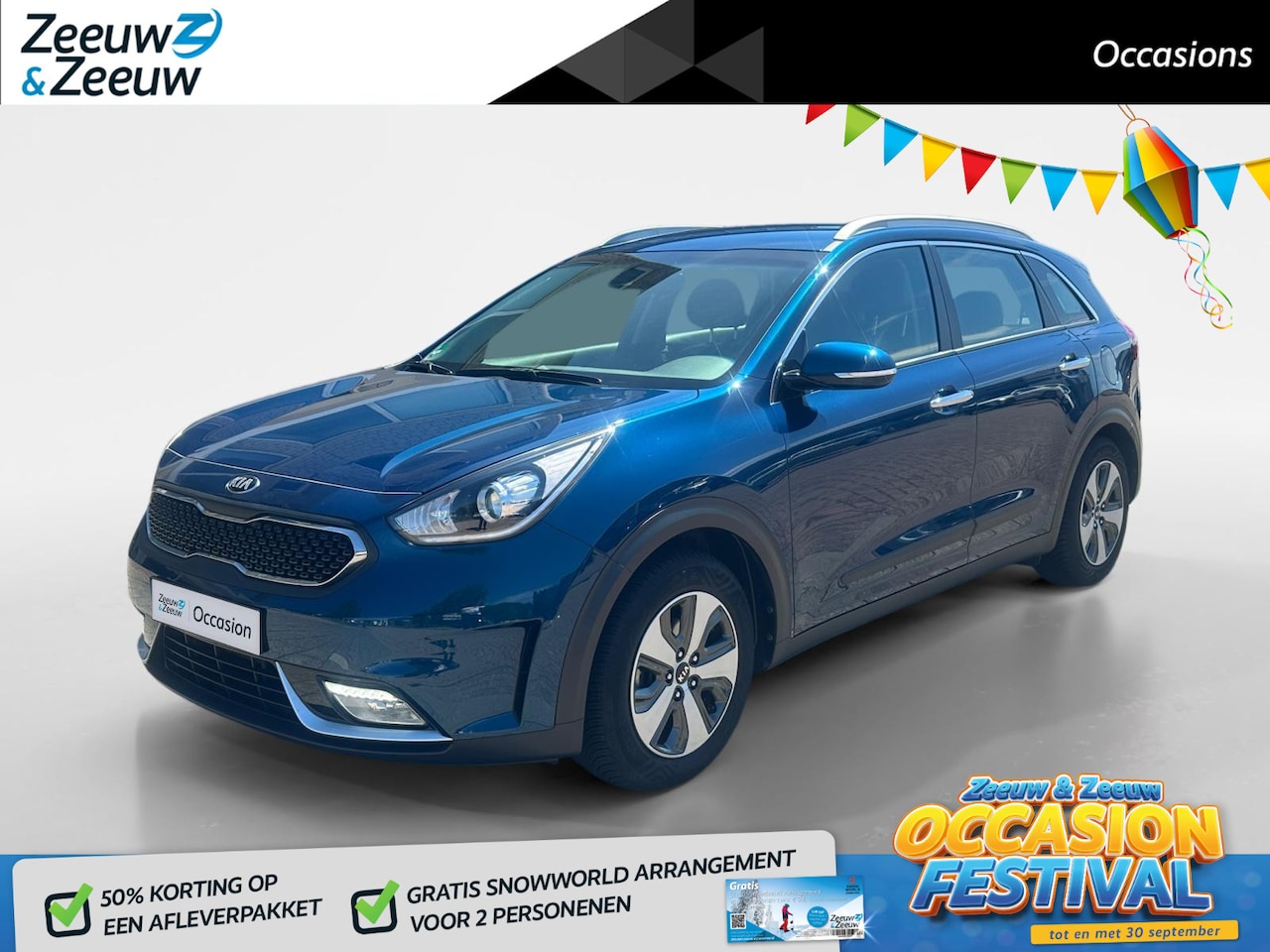 Kia Niro - 1.6 GDi Hybrid DynamicLine | Trekhaak | Carplay | Automaat | Camera | - AutoWereld.nl