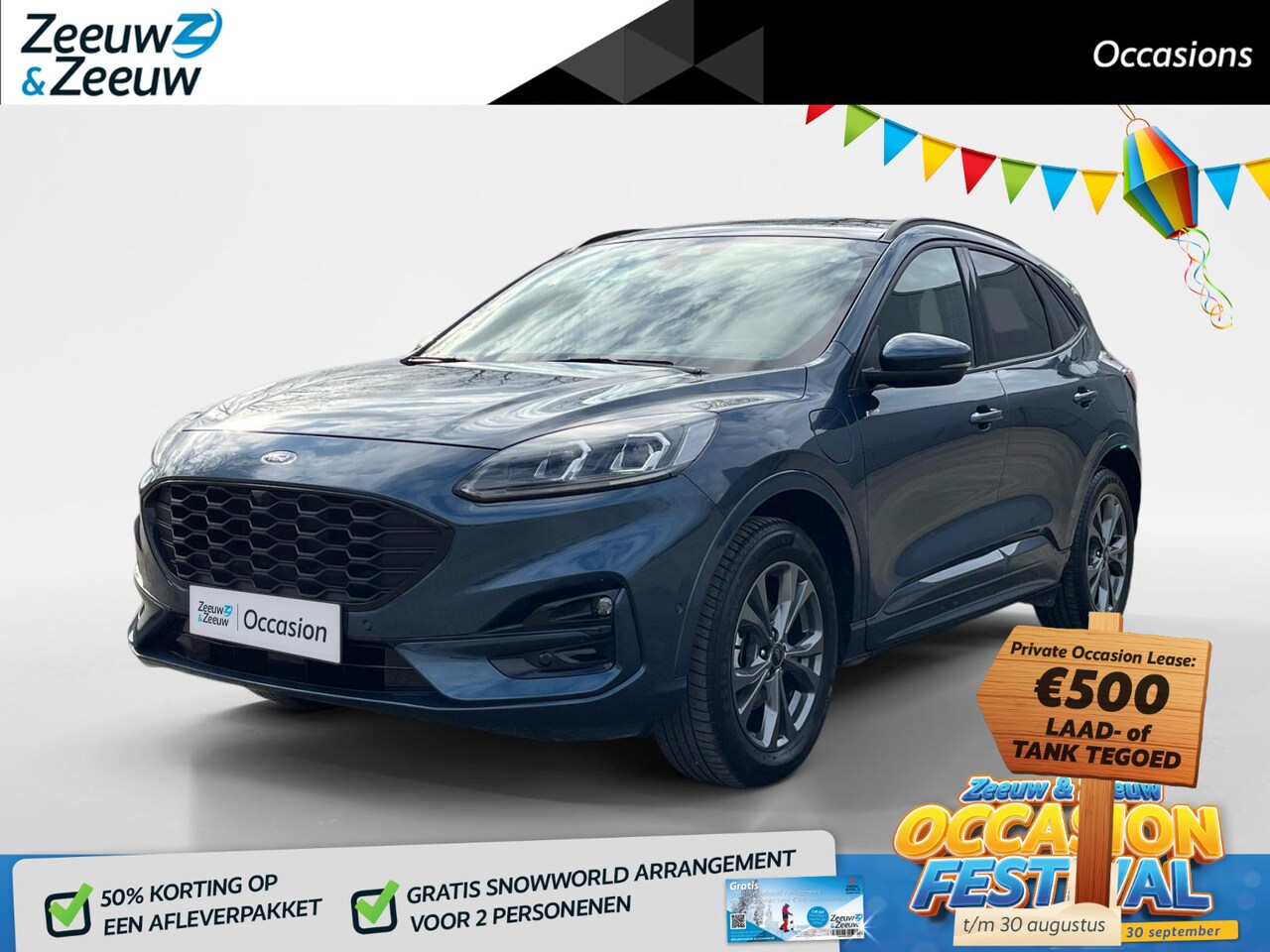 Ford Kuga - 2.5 PHEV ST-Line | Winterpack | Adaptieve Cruise Control | Camera achter en voor | Stoel- - AutoWereld.nl