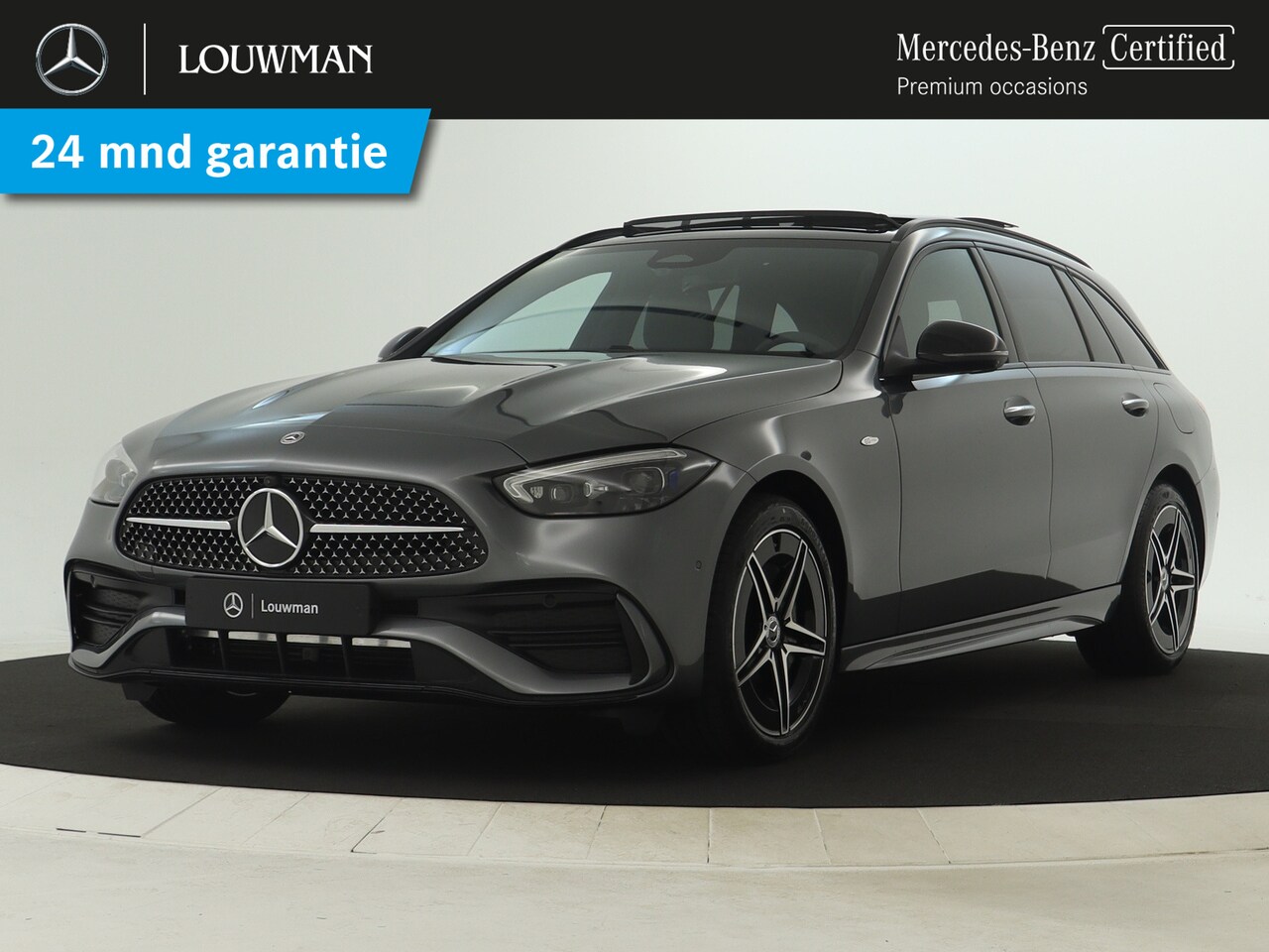 Mercedes-Benz C-klasse Estate - 300 e Business Solution AMG | Premium Plus | Trekhaak | Nightpakket | 360°-camera | Head- - AutoWereld.nl