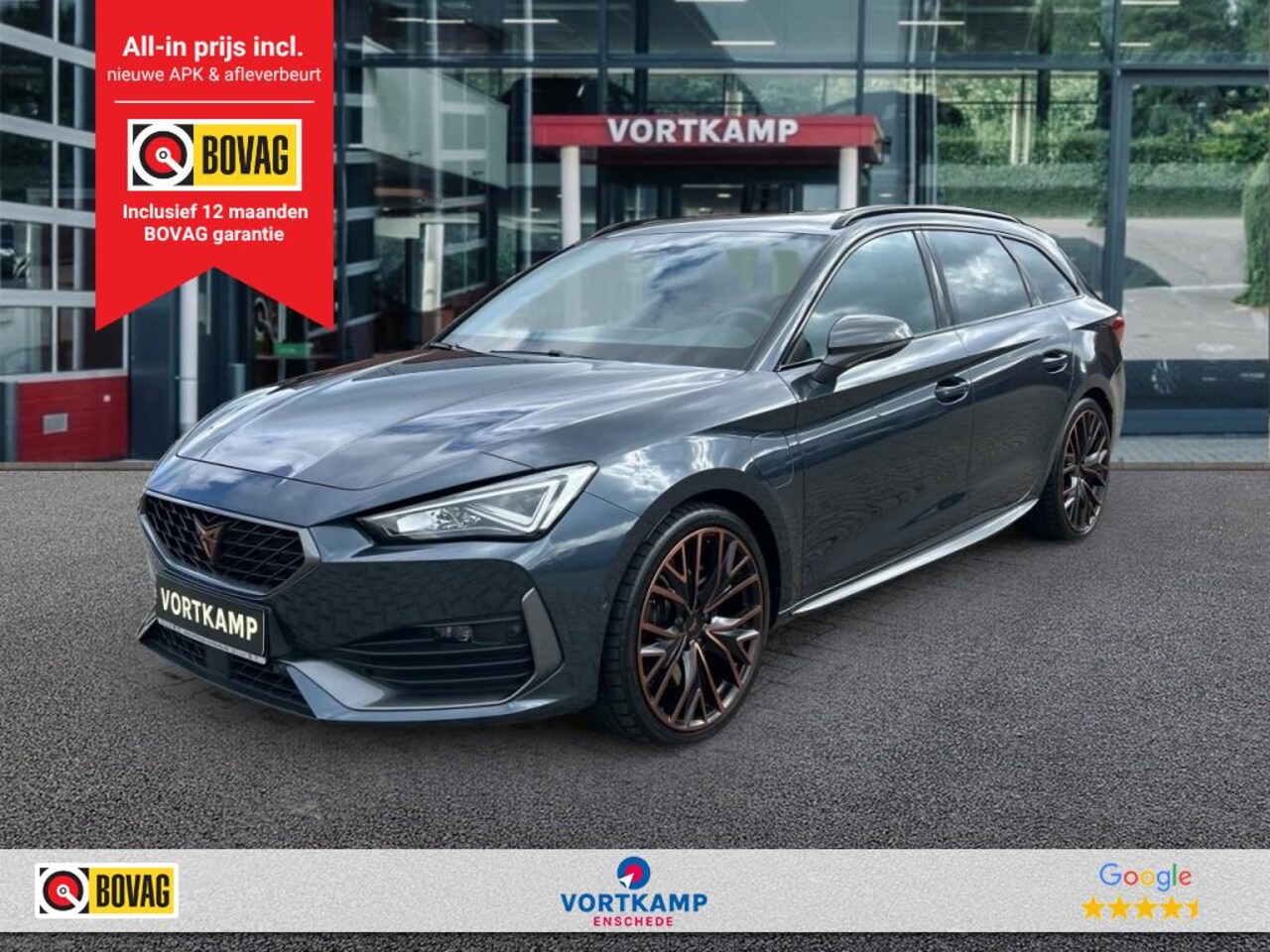 CUPRA Leon Sportstourer - 1.4 TSI eHYBRID VZ PANO-DAK/CAMERA/ELEK-KLEP/ACC/STOEL+STUURVERW - AutoWereld.nl