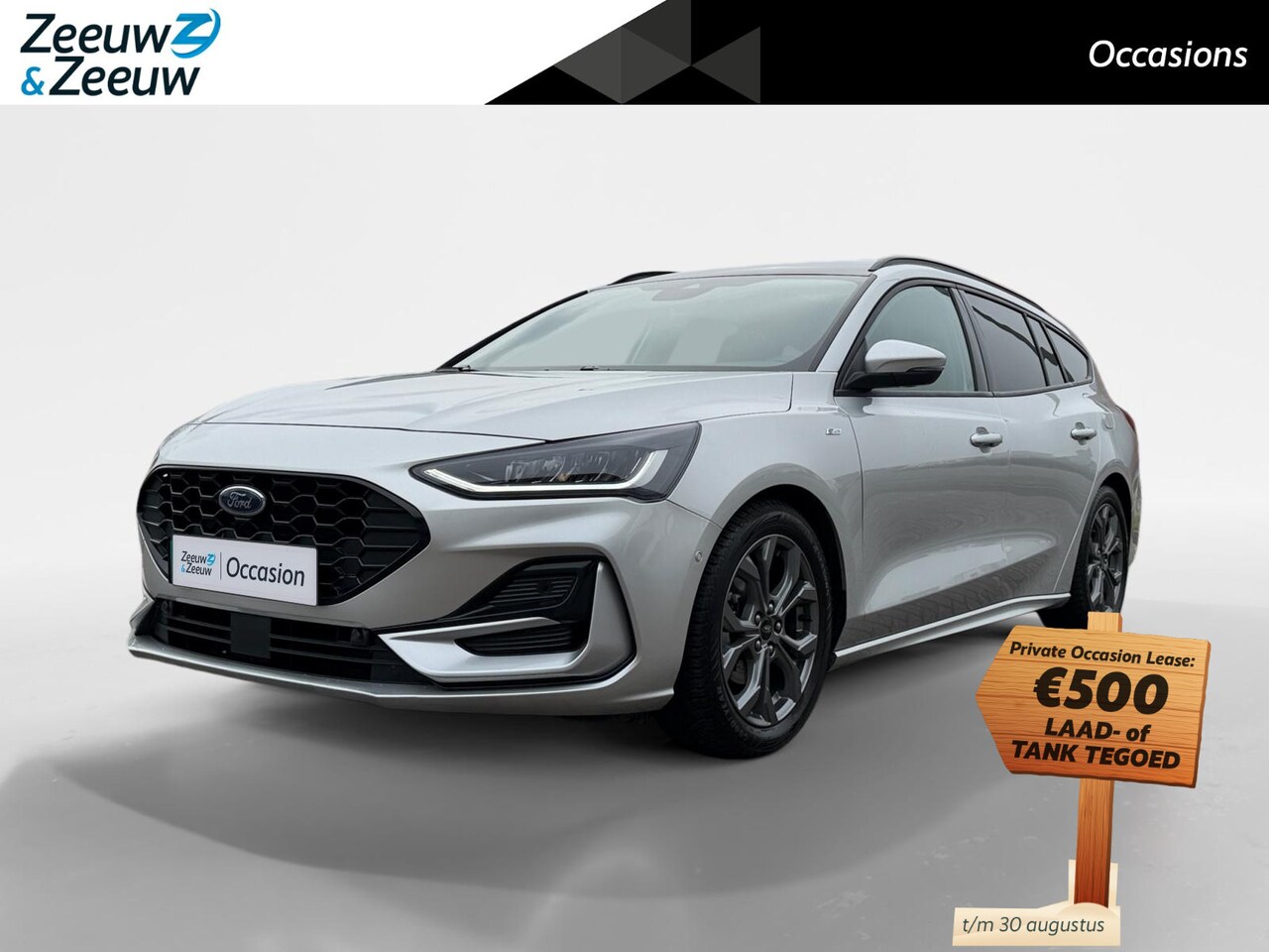 Ford Focus Wagon - 1.0 EcoBoost Hybrid ST Line X | 155 pk | Automaat | Adapt. cruise control | BLIS | Pano da - AutoWereld.nl
