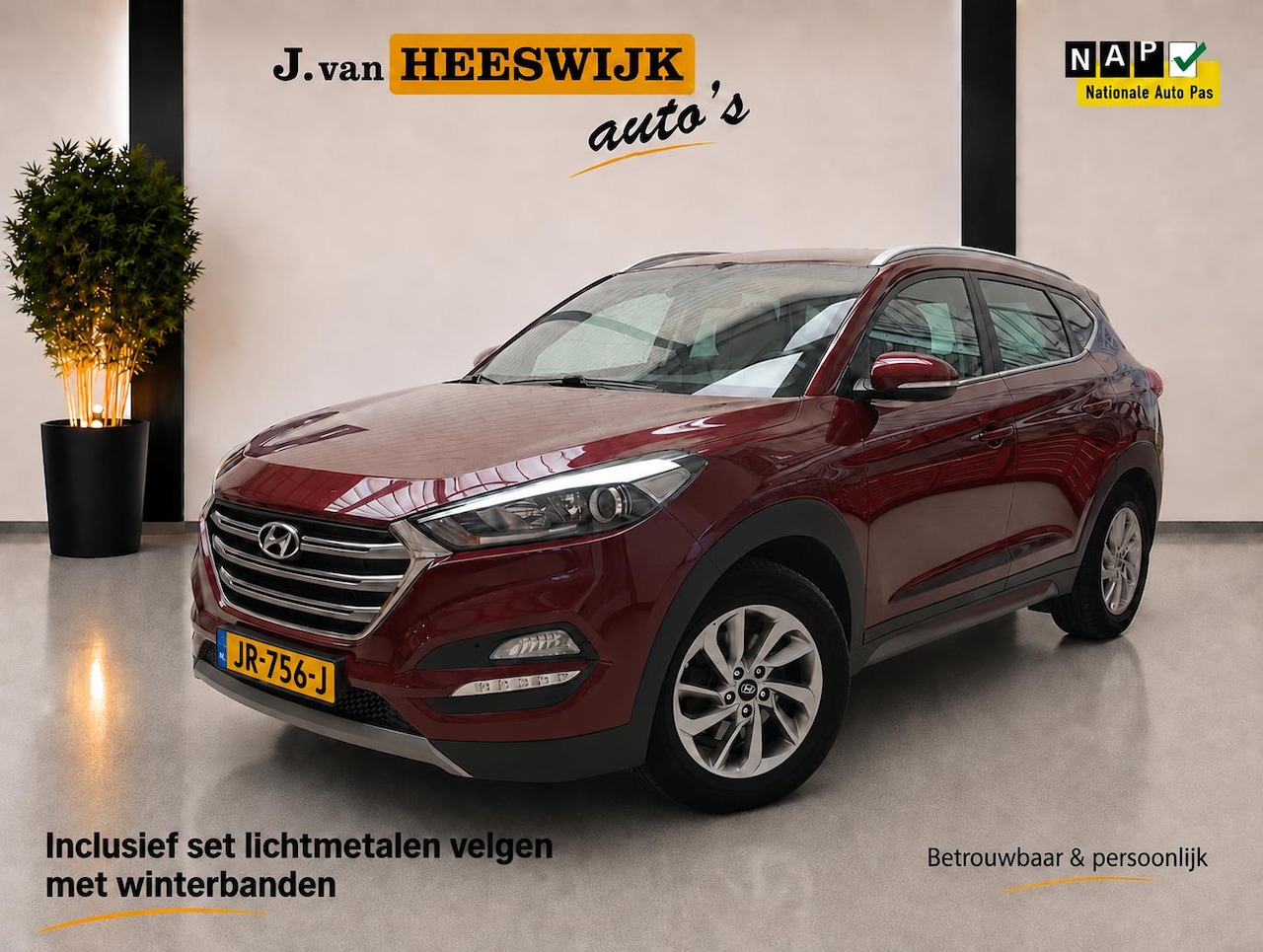 Hyundai Tucson - 1.7 CRDi Comfort Airco (automatisch) | Trekhaak | stoelverwarming | set winterbanden met l - AutoWereld.nl