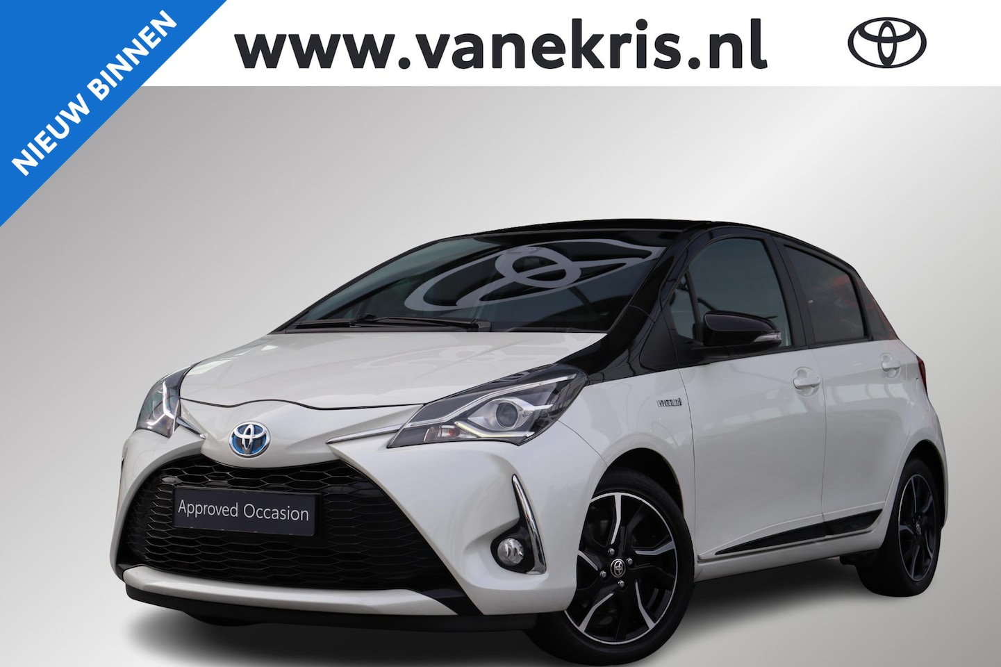 Toyota Yaris - 1.5 Hybrid Bi-Tone 1.5 Hybrid Bi-Tone , Cruise control, climate control, Bluetooth. - AutoWereld.nl
