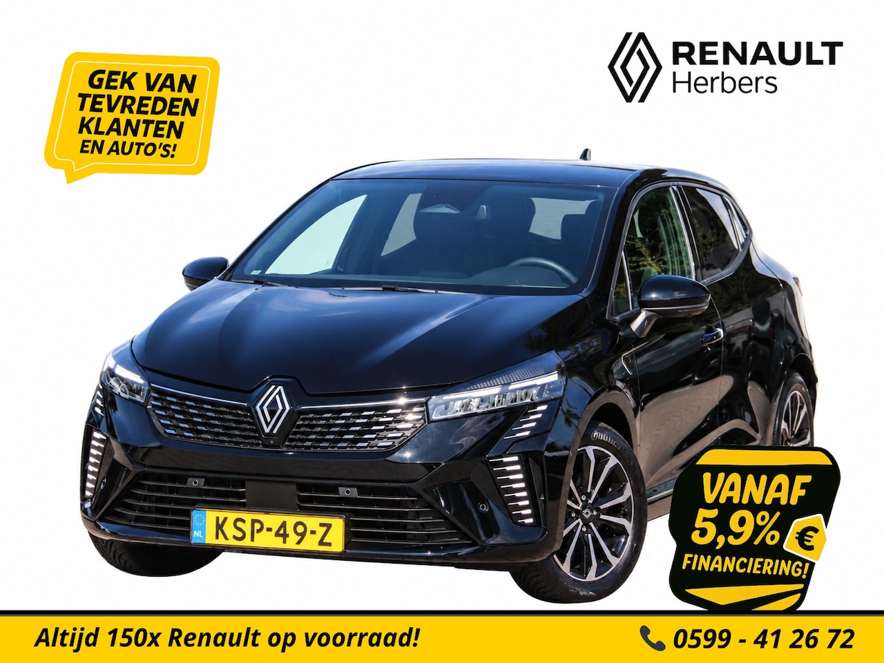 Renault Clio - 1.6 E-Tech Full Hybrid 145 techno NAVI / ECC / STOELVERWARMING / 360 CAMERA - AutoWereld.nl