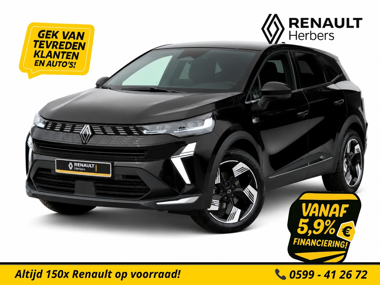 Renault Symbioz - 1.6 E-Tech full hybrid 145 techno ALL SEASON / GROOT NAVI / STOEL EN STUURVERWARMING - AutoWereld.nl
