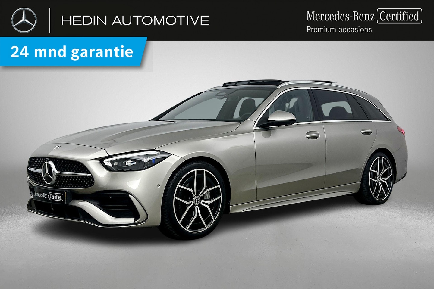 Mercedes-Benz C-klasse Estate - C 180 Automaat AMG Line | Premium Pakket | Panoramadak | Memory | Parktronic met 360° cam - AutoWereld.nl