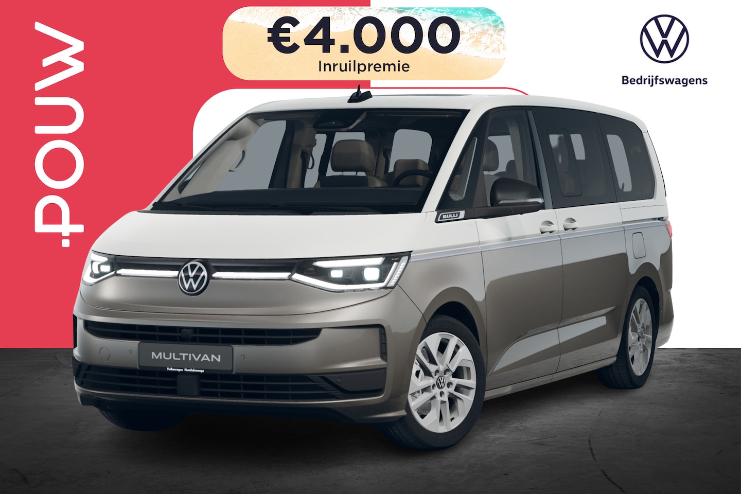 Volkswagen Multivan - 1.5 eHybrid 245pk L2 Bulli Edition 4Motion | Navigatie Pakket | Trekhaak - AutoWereld.nl