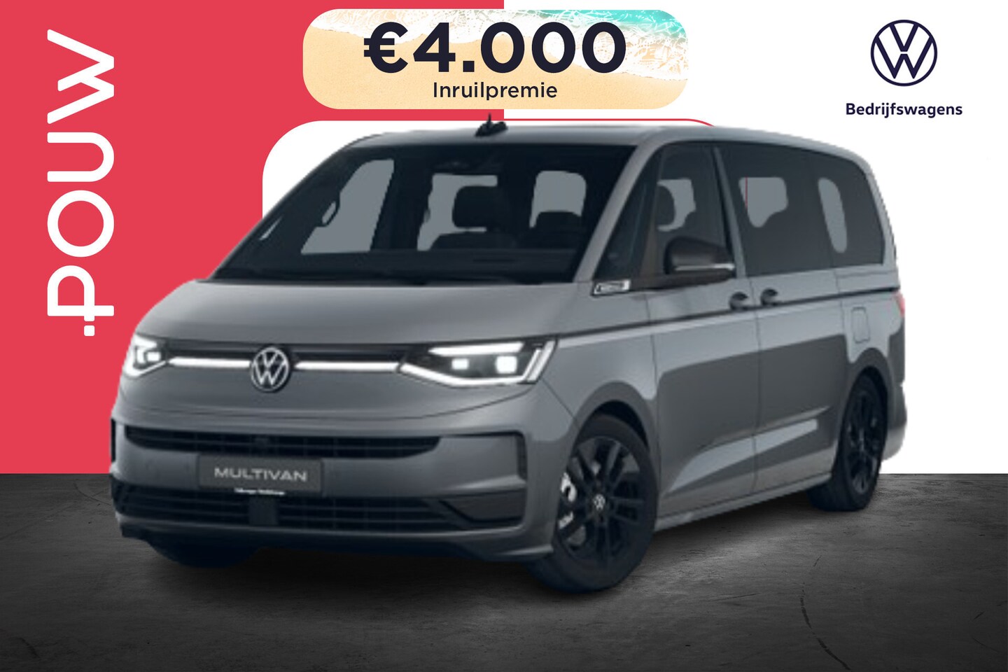 Volkswagen Multivan - 1.5 eHybrid 245pk L2 Bulli Edition 4Motion | Navigatie Pakket | Trekhaak - AutoWereld.nl