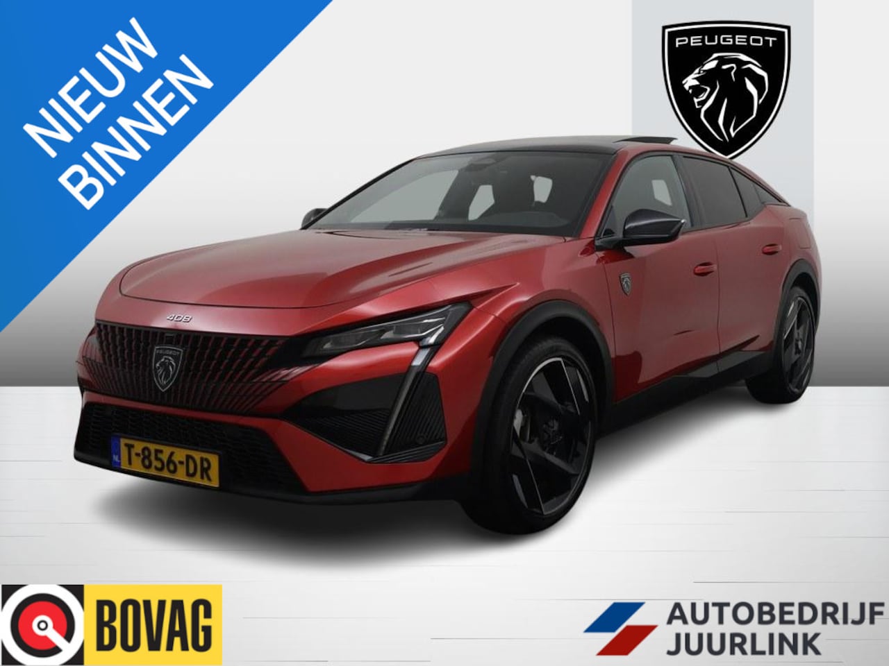 Peugeot 408 - 1.6 HYbrid GT 225Pk Navi/Cam/LED/Adap Cruise /Alcantara/Schuif-Kantel Dak - AutoWereld.nl