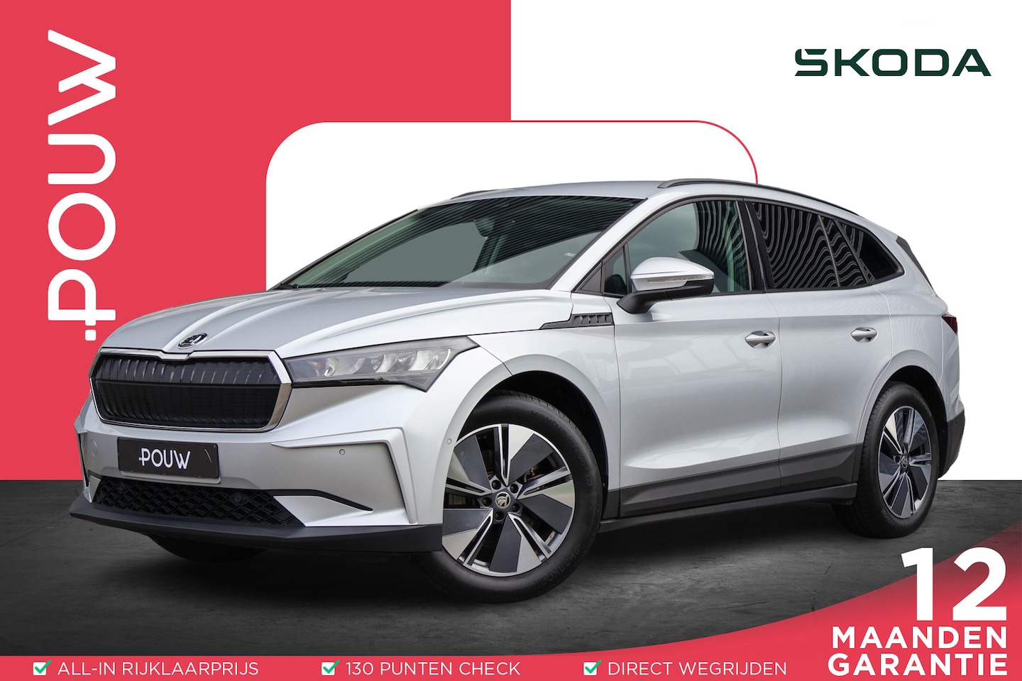 Skoda Enyaq iV - 60 180pk | SoH 93% | Navigatie | Apple CarPlay/ Android Auto | Parkeersensoren Voor/Achter - AutoWereld.nl