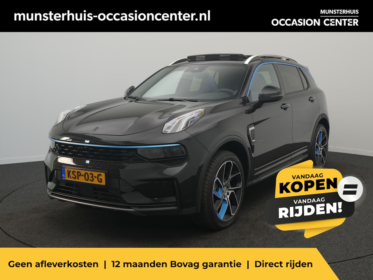 Lynk & Co 01 - 1.5 - RIJKLAARPRIJS - 360 Camera - Zwarte hemel - Panoramadak - Elektrische Achterklep - AutoWereld.nl