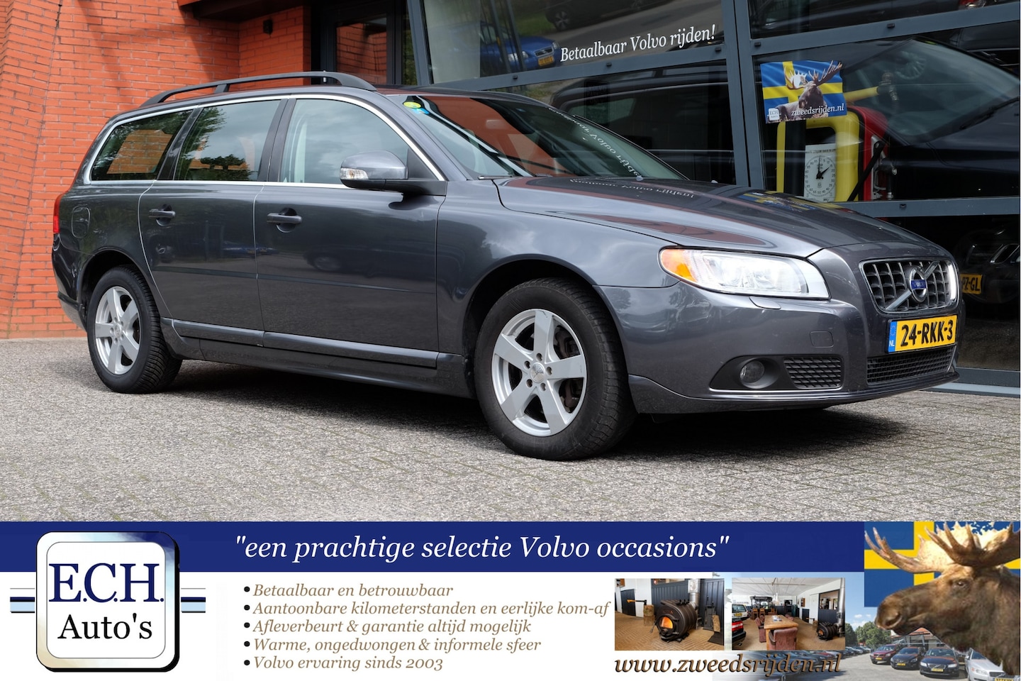 Volvo V70 - 2.0 D3 163 pk Aut. 5-cilinder Limited Edition, Leer - AutoWereld.nl
